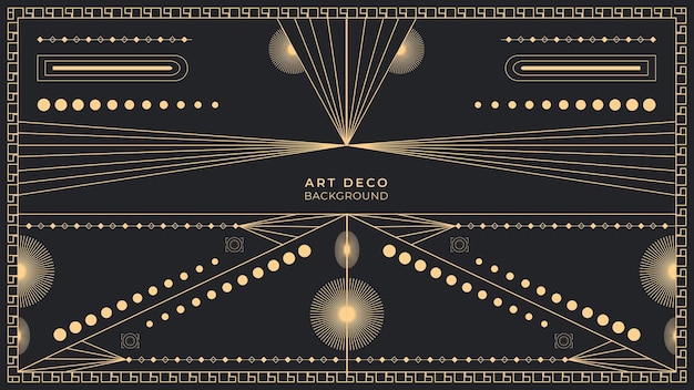 Vector art deco background