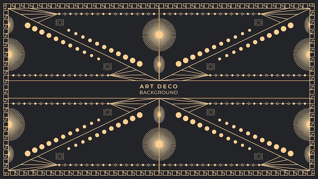 Vector art deco background