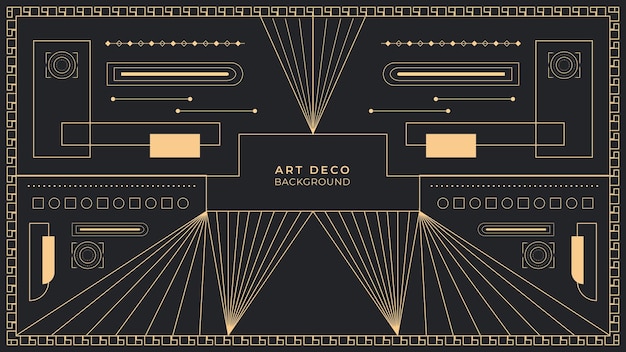 Vector art deco background