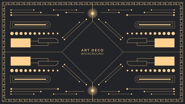 Vector art deco background