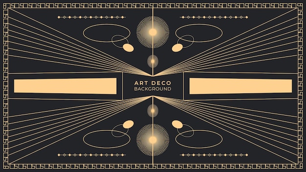 Vector art deco background