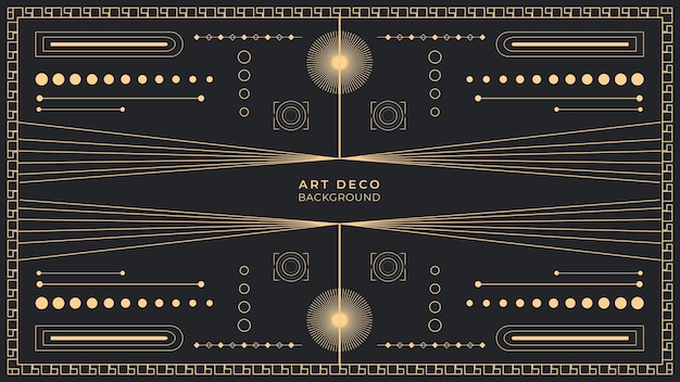 Vector art deco background