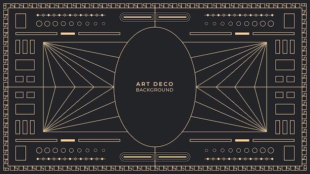 Vector art deco background