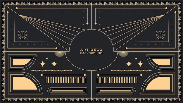 Vector art deco background