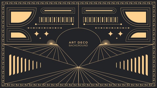 Vector art deco background