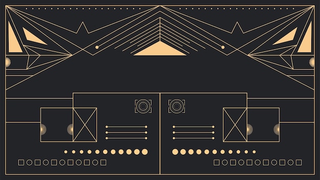 Vector art deco background