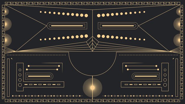 Vector art deco background