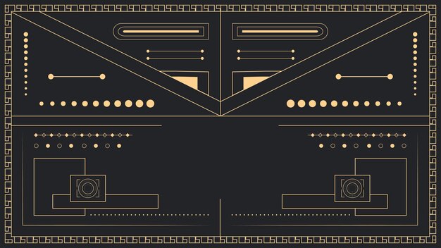 Vector art deco background