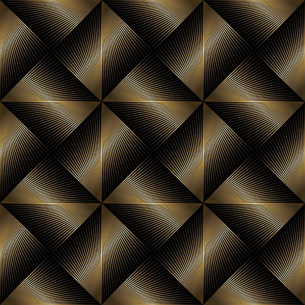 Vector art deco behang met abstracte lijnen