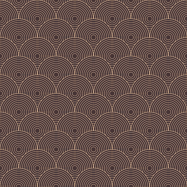 Art deco of circle pattern background.