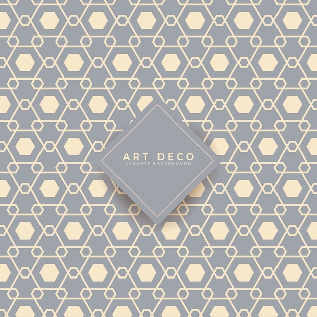 Art deco geometric seamless pattern