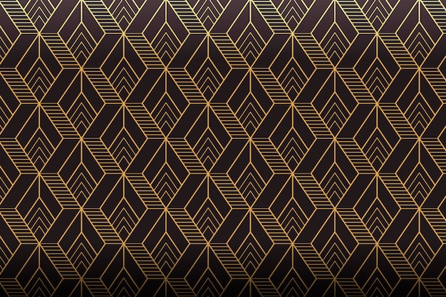 Vector art deco geometrisch verlooppatroon