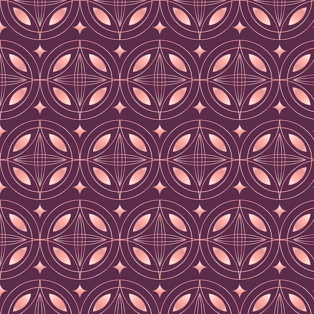 Art deco gradient pink wallpaper