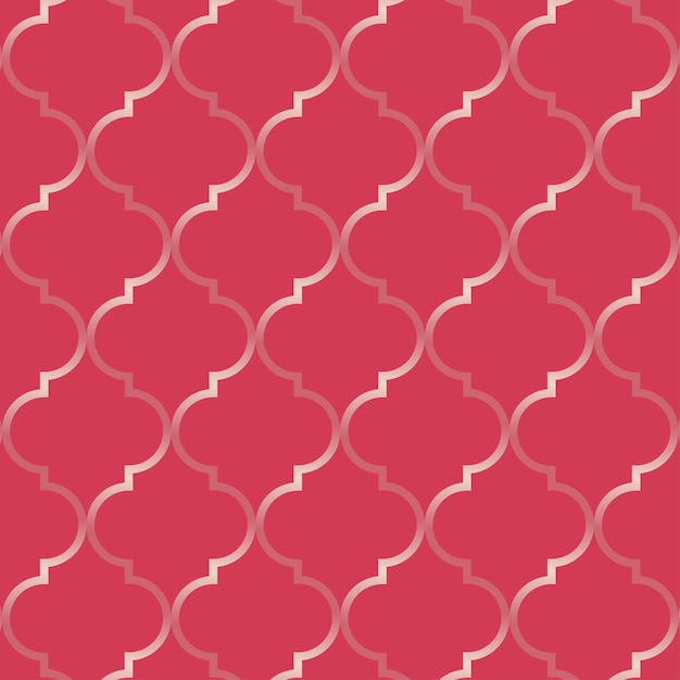 Art deco Line Pattern On Red