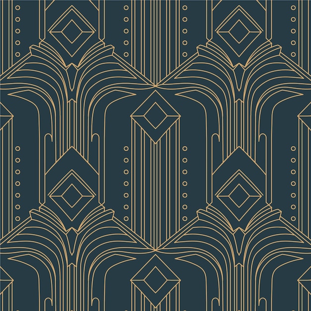 Vector art deco pattern design