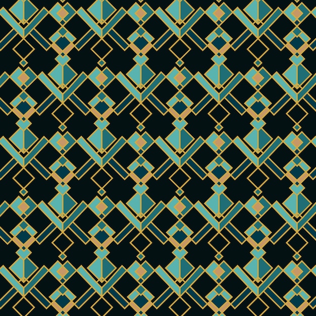 Vector art deco pattern design