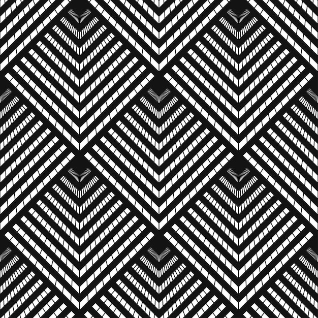 Premium Vector | Art deco pattern vector black white background luxury ...