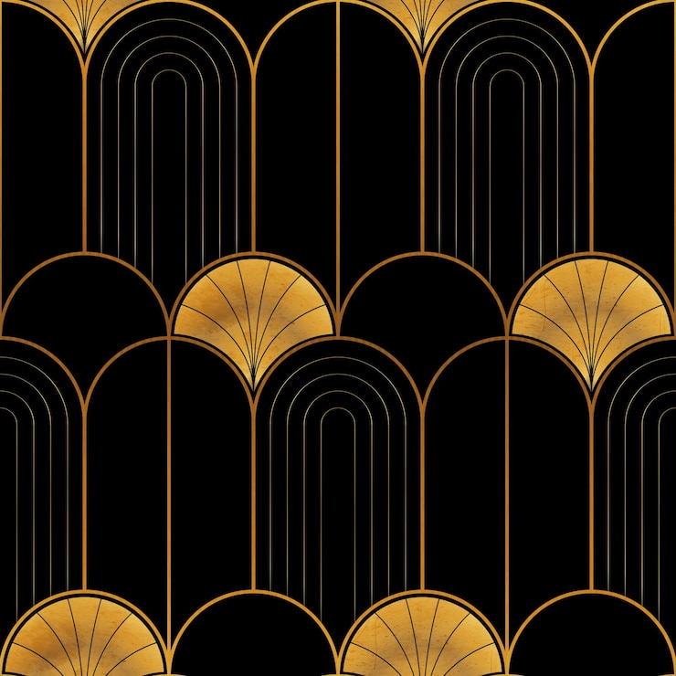 Vector art deco-structuurpatroon 1
