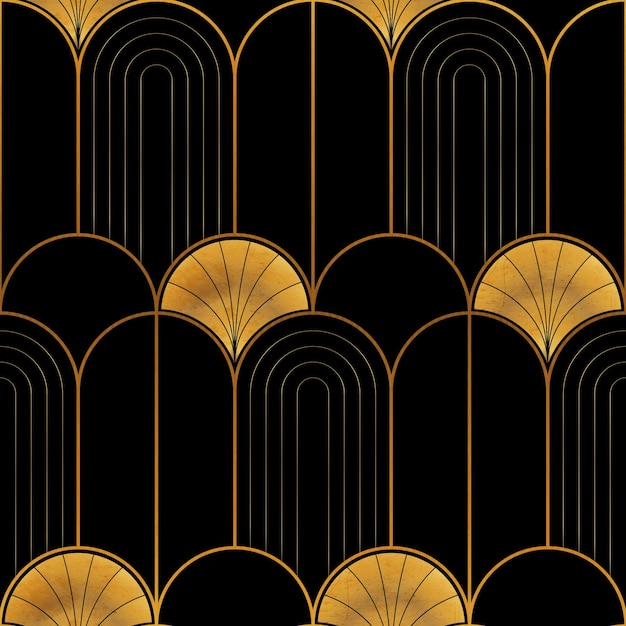 Free Vector  Flat design art deco wallpaper