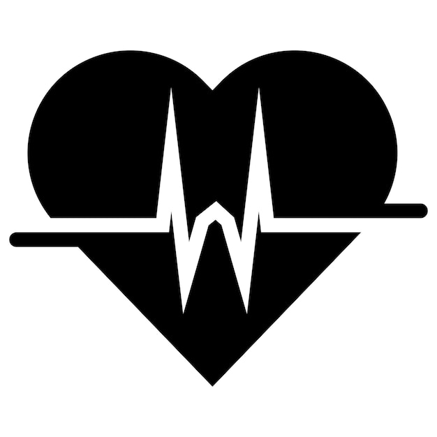 Art design gezondheid hartslag medische puls vector sjabloon