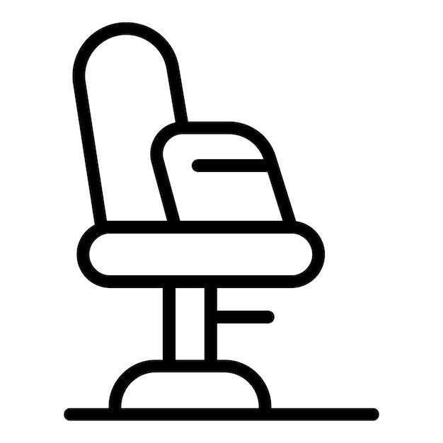 Art desk chair icon outline vector Gamer computer Work seat