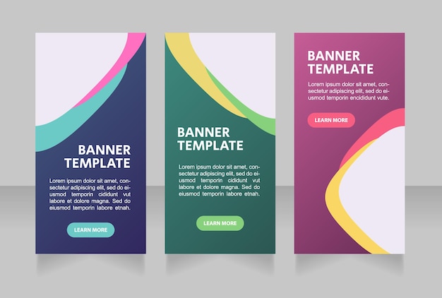 Vector art festival opening program web banner design template