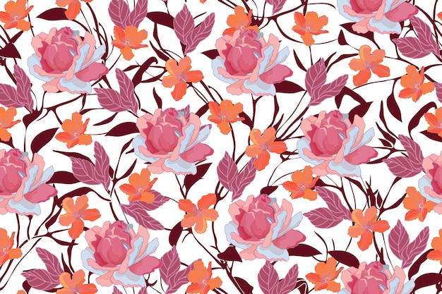 Art floral seamless pattern