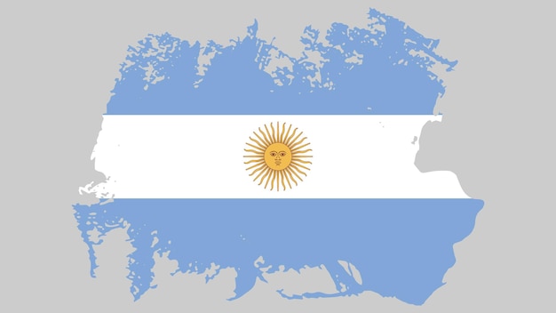 Art Illustratie ontwerp natie vlag met geripte effect teken symbool land van Argentinië