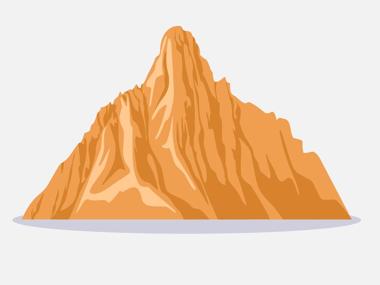Vector art illustration design background symbol element wallpaper nature concept of mount