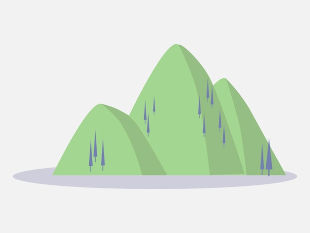 Вектор Художественная иллюстрация дизайн фона символ элемент обои природа концепция горы