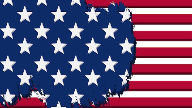 Вектор Искусство иллюстрации концепция дизайна символ баннер фон флаг америка значок ветеран соединенных штатов