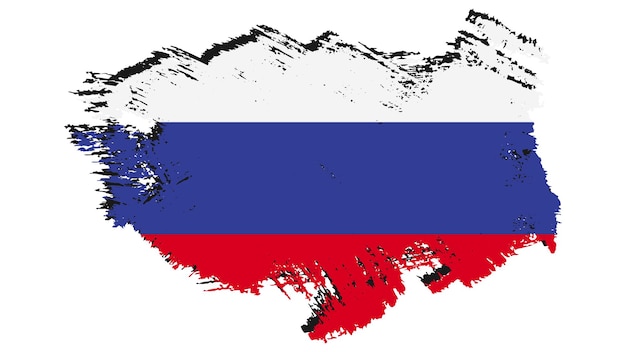 Premium Vector  Russia flag and map design map flag vector file