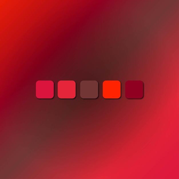 Vector art illustration gradient background color pallet red