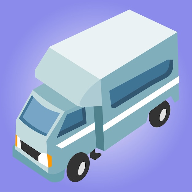 Vector art illustration ice vending car vector