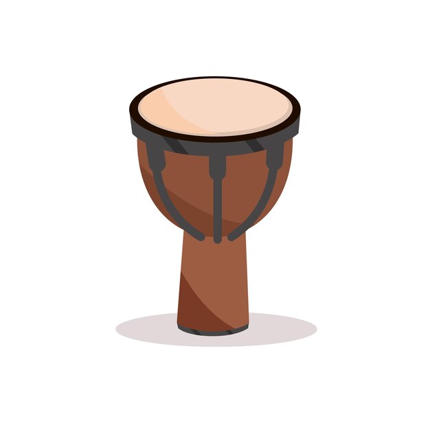 Vettore arte illustrazione icona logo strumenti musicali concetto di design simbolo del tifa drum
