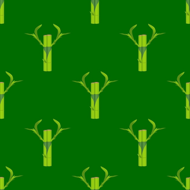 Art and illustration of lucky bamboo seamless