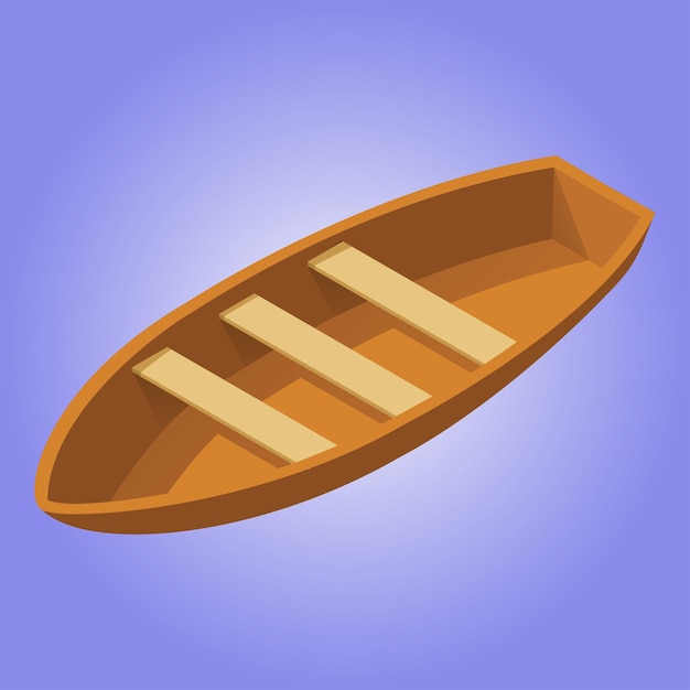 Art Illustration Small boat vector