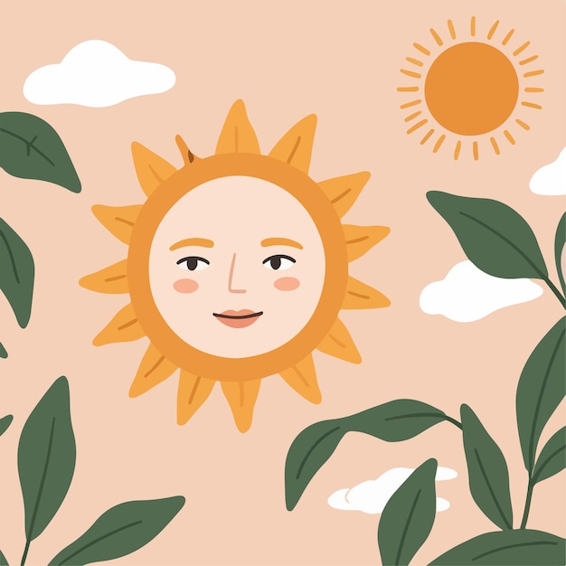 Vector art and illustration of sun perfect for design