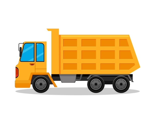 Vector art illustration symbol icon realistic transportation design logo vehicle of truck heavy equipment