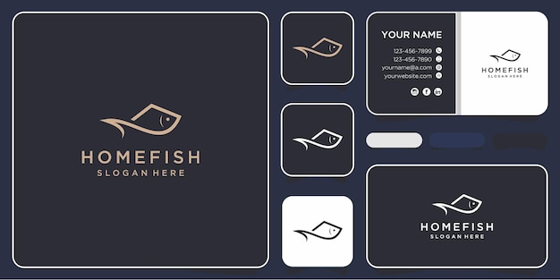 art luxury home fish logo