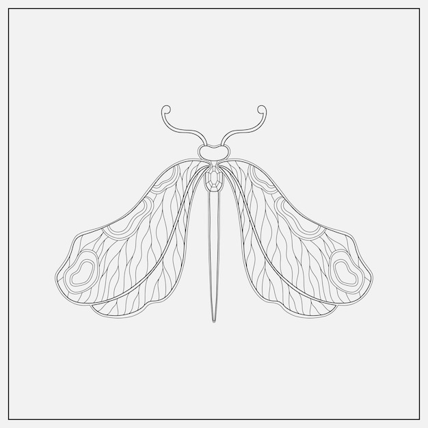 Art nouveau-stijl libel insect basiselement 19201930 jaar vintage design Symbool motief design
