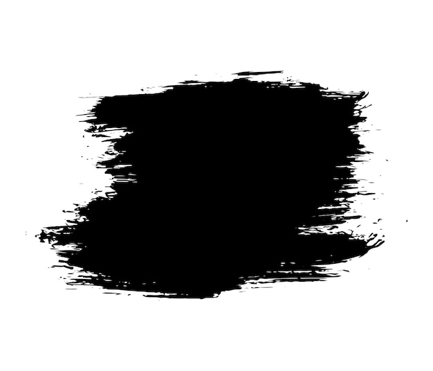 Art painting black color brush banner background grunge texture