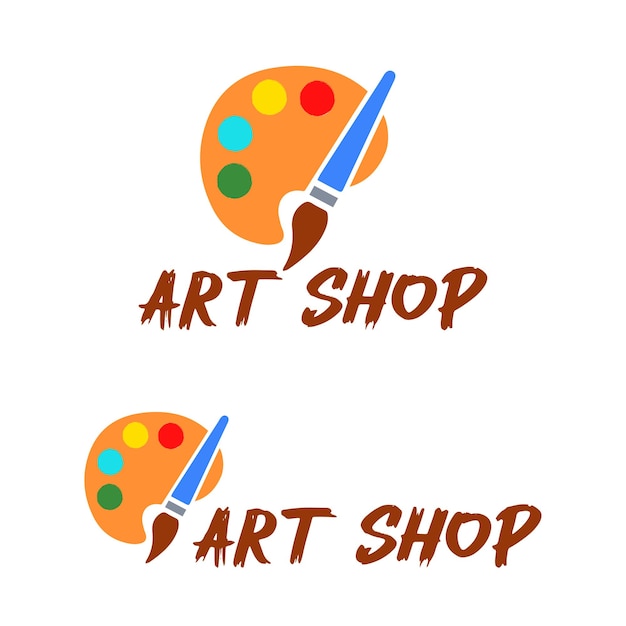 Vector art shop logo design