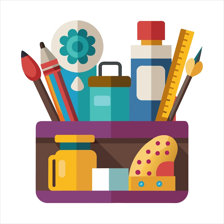 वेक्टर art supplies