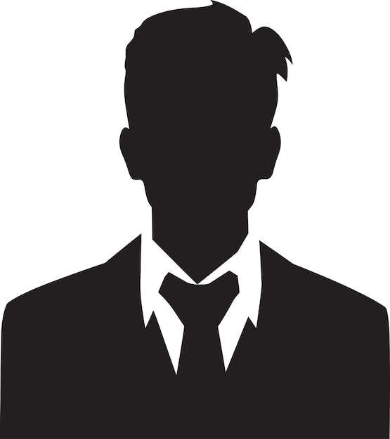 Artful Silhouettes Man Vector Black Portrait GalleryGraphic Diversity Black Vector Man Illustrations