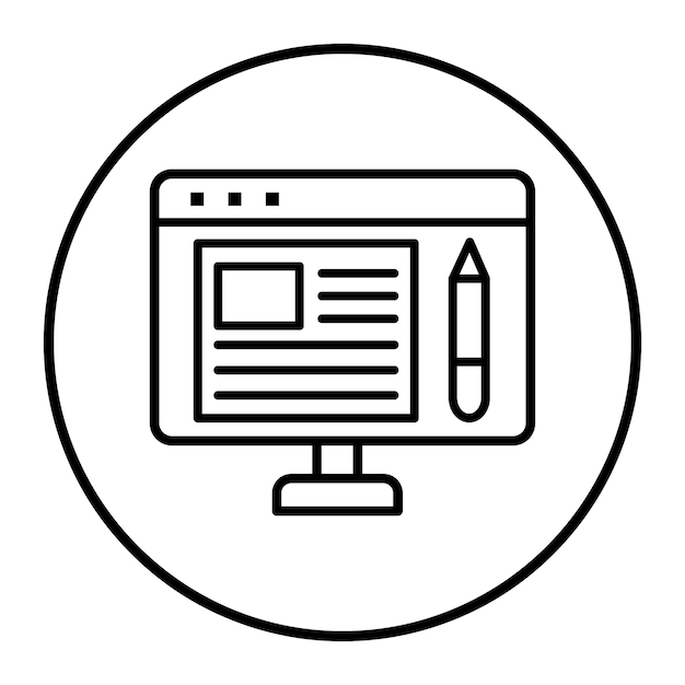 記事のベクトルイラストレーション