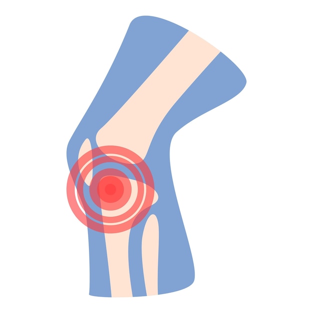 Vector articulation icon cartoon vector arthritis joint medical treatment