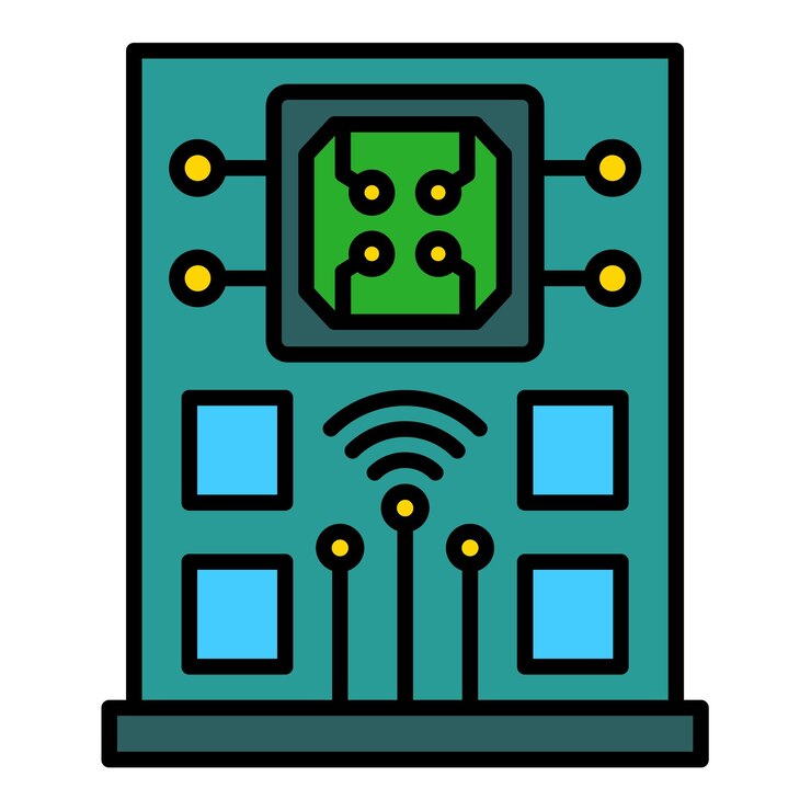 Vector artificial building icon