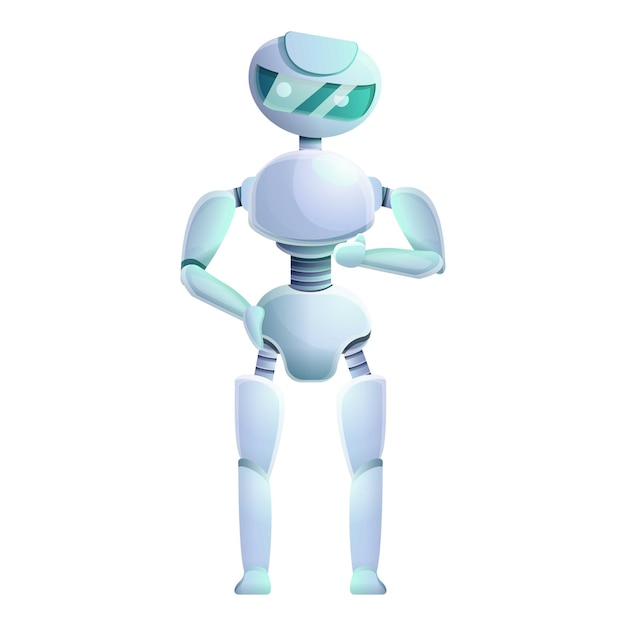 Artificial humanoid icon Cartoon of artificial humanoid vector icon for web design isolated on white background