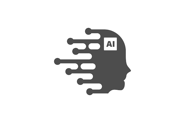 Artificial intellegence AI icon vector design